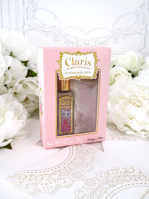 Claris Glitter Body Spray Atomiser - Pink Poppy