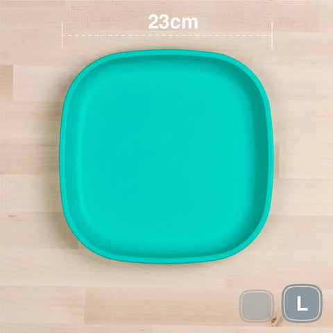 Large Flat Plate Aqua - Replay