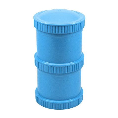 Snack stack 2 pods with lid Sky Blue - RePlay