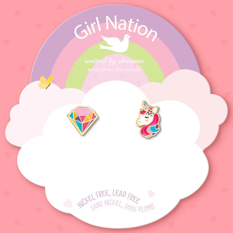 The Perfect Pair | Sparkle Magic Earrings For Girls - Girl Nation