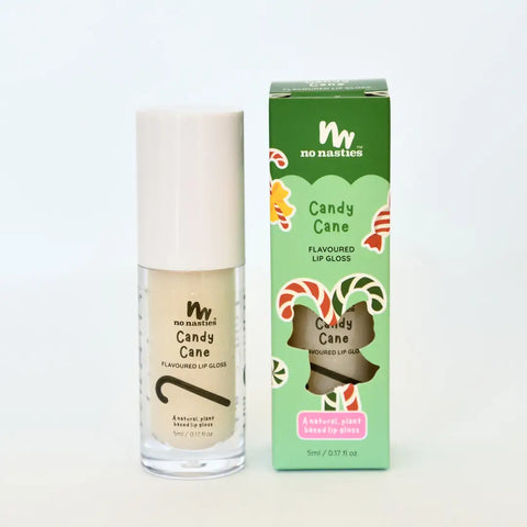 Candy Cane Natural Kids Lip Gloss Christmas - No Nasties