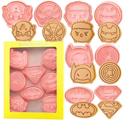 Cookie Mould Cutter - Superhero- 8 Pieces - Mum Made Yum