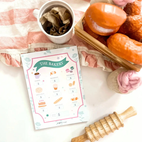 The Bakery Pretend Play Notepad - The Magic Playbook