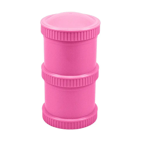 Snack stack 2 pods with lid Bright Pink - RePlay