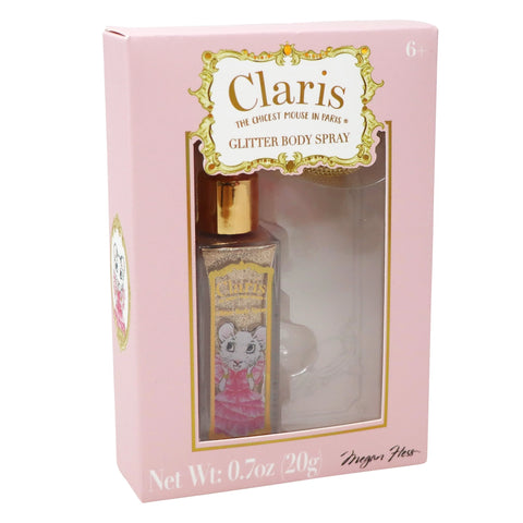 Claris Glitter Body Spray Atomiser - Pink Poppy