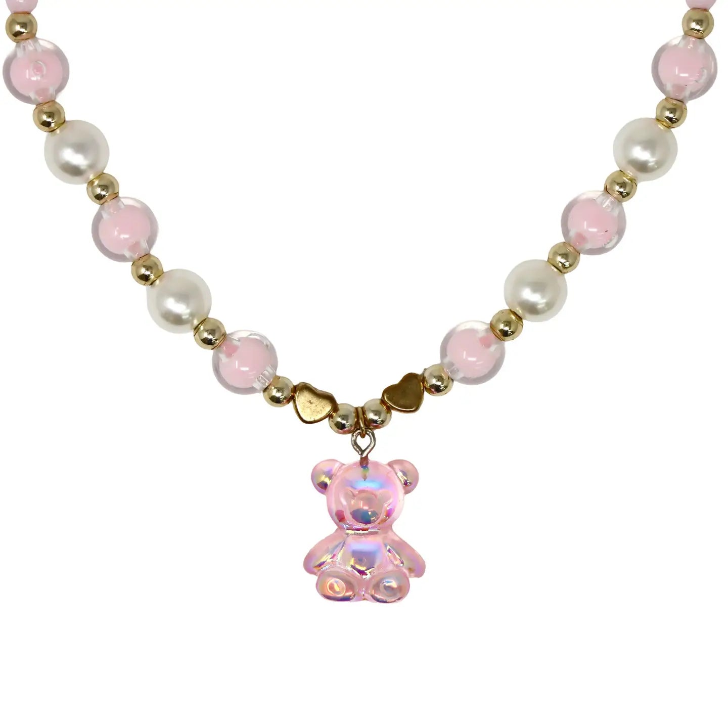 Dreamland Gummy Bear Necklace - Pink Poppy