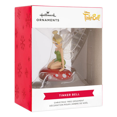 Christmas Ornament - Disney Tinker Bell on Mushroom - Hallmark