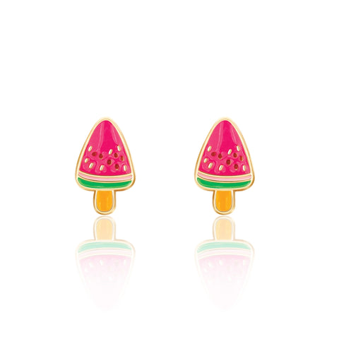 Melon Pop Cutie Stud Earrings - Girl Nation