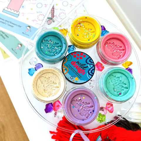 Mermaid Mint Glitter Playdough - Wild Dough