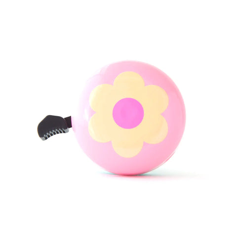 Retro Flower Power Bike Bell & Scooter Bell- Pink - Beep