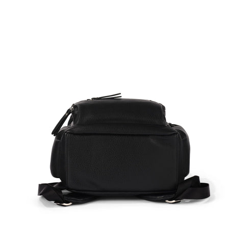 Mini Signature Backpack - Black Vegan Leather - OIOI