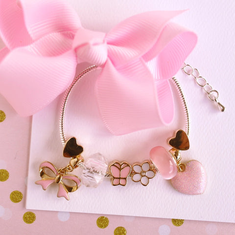 Pink Fantasia Charm Bracelet - Lauren Hinkley