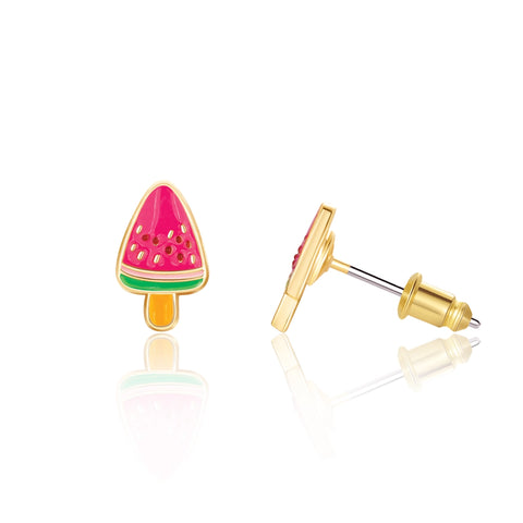 Melon Pop Cutie Stud Earrings - Girl Nation