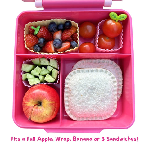 Maxi Bento Lunchbox + Thermos Food Jar - Pink - Mum Made Yum