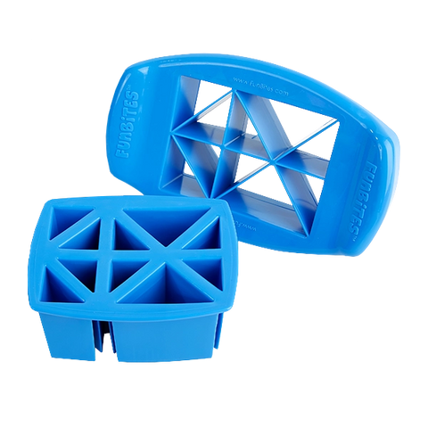 Funbites Sandwich Cutter - Blue Triangles - Mini Hippo