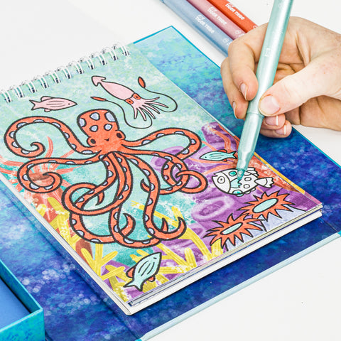 Shimmer Colouring Set - Sea Life - Tiger Tribe