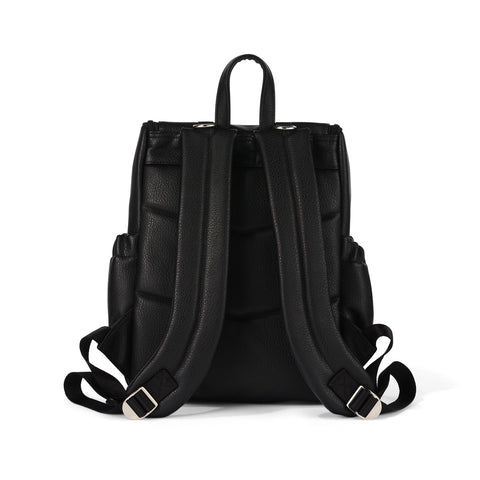 Mini Signature Backpack - Black Vegan Leather - OIOI