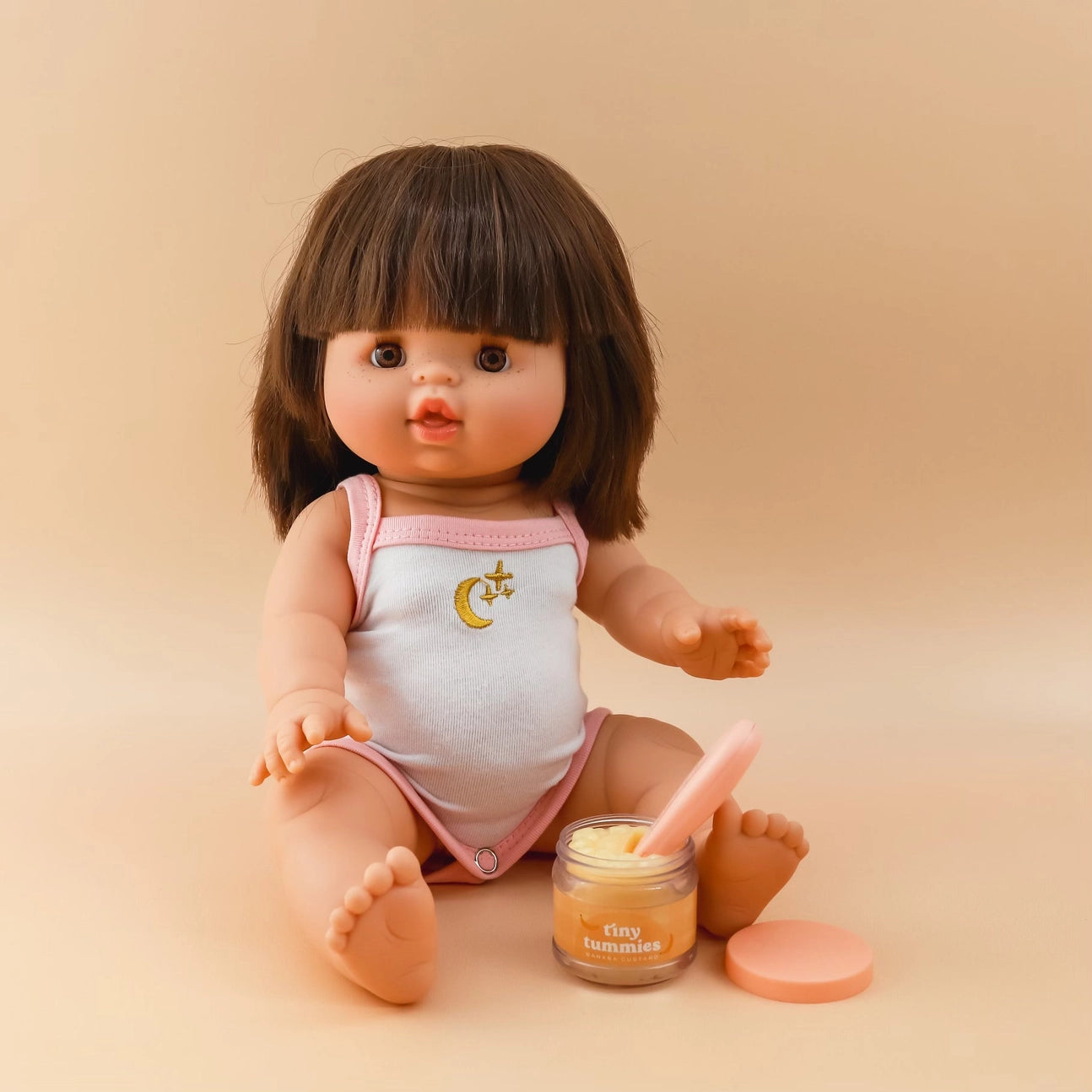 Tiny Tummies Banana Custard Food Jar and Spoon Set - Tiny Harlow