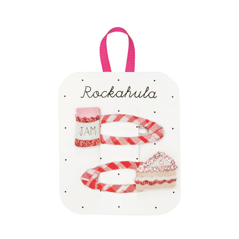 Jam and Cake Gingham Clips - Rockahula Kids