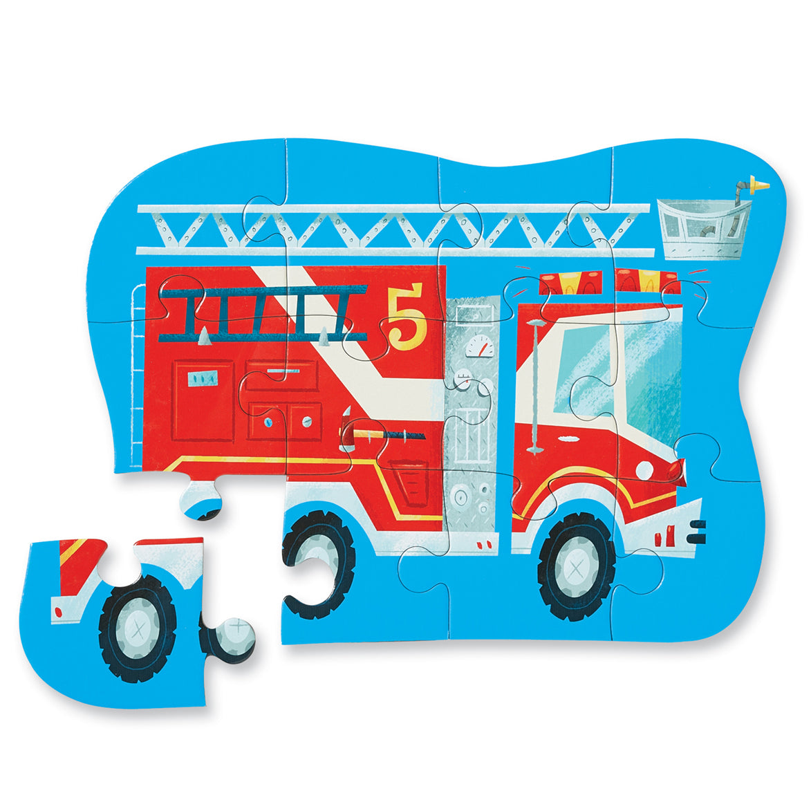 Mini Puzzle - 12 piece - Fire Engine - Crocodile Creek