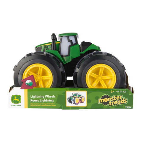 Monster Treads Lightning Wheels 4WL Tractor (with lights & sounds) - John Deere