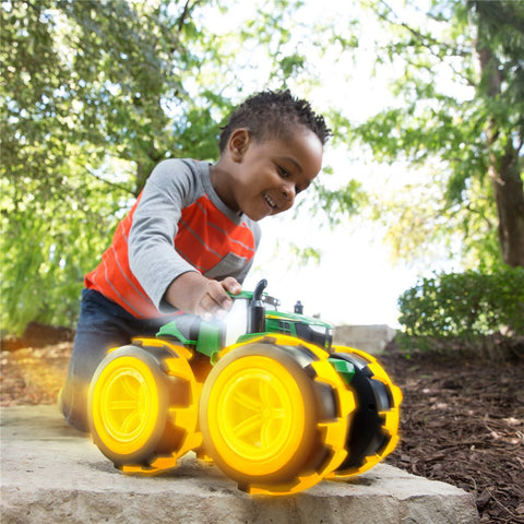 Monster Treads Lightning Wheels 4WL Tractor (with lights & sounds) - John Deere