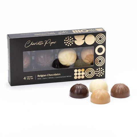 4 Assorted Solid Chocolates - Charlotte Piper DISCOUNTED