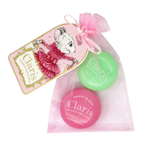 Claris Macaron Lip Gloss Set of 2 - Pink Poppy