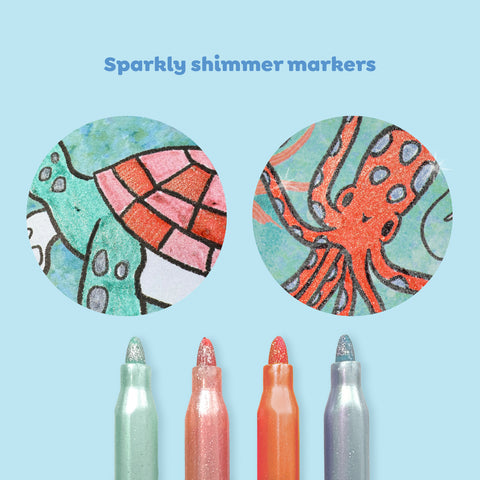 Shimmer Colouring Set - Sea Life - Tiger Tribe