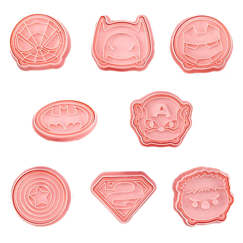 Cookie Mould Cutter - Superhero- 8 Pieces - Mum Made Yum