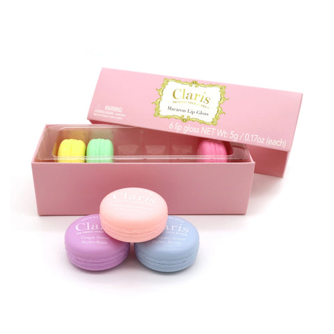 Claris Macaron Lip Gloss Set - Pink Poppy