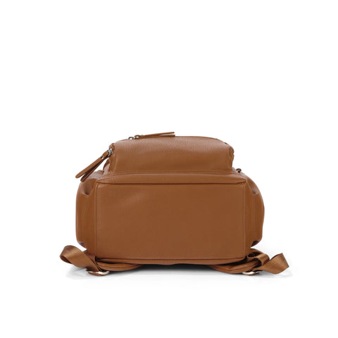 Mini Signature Backpack - Chestnut Brown Vegan Leather - OIOI