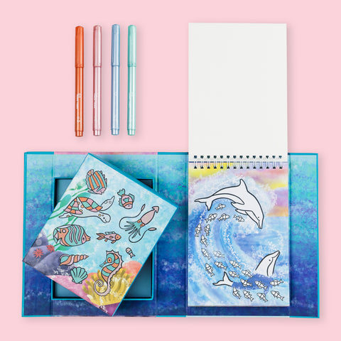 Shimmer Colouring Set - Sea Life - Tiger Tribe