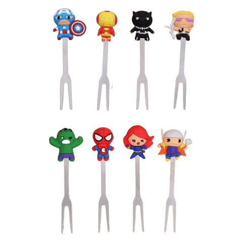 Food Picks/ Forks - Avengers (8 Pieces) - Mum Made Yum