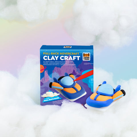 Clay Craft - Pull-Back Hovercraft - Tiger Tribe