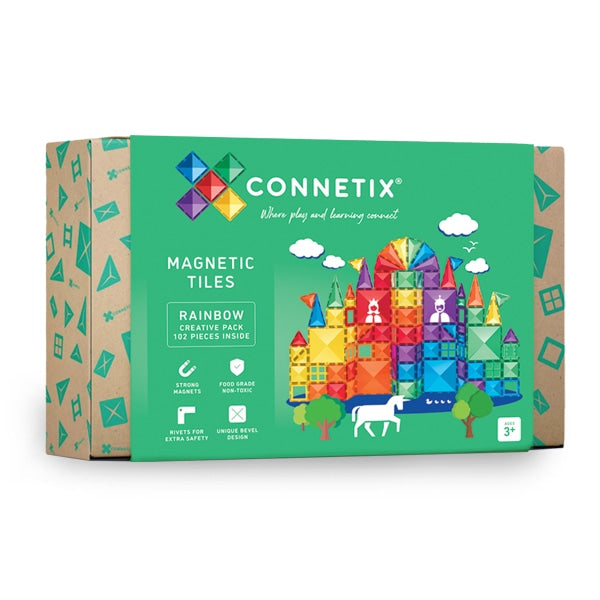 Rainbow Creative Pack - 102 pieces - Connetix Tiles