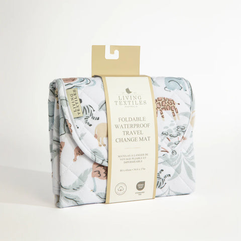 Foldable Travel Change Mat - Wild Safari - Living Textiles