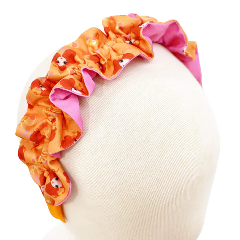 Emma Memma Reversible Headband  - Pink Poppy