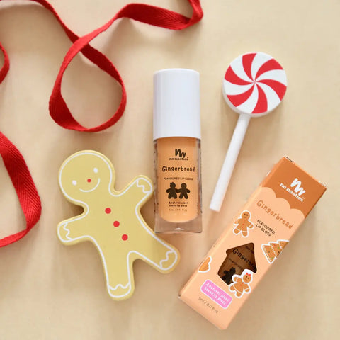 Gingerbread Natural Kids Lip Gloss Christmas - No Nasties