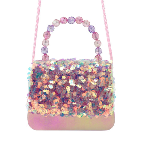 Dazzling Sequin Handbag - Pink Poppy