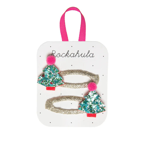 Christmas Tree Glitter Clips - Rockahula Kids DISCOUNTED