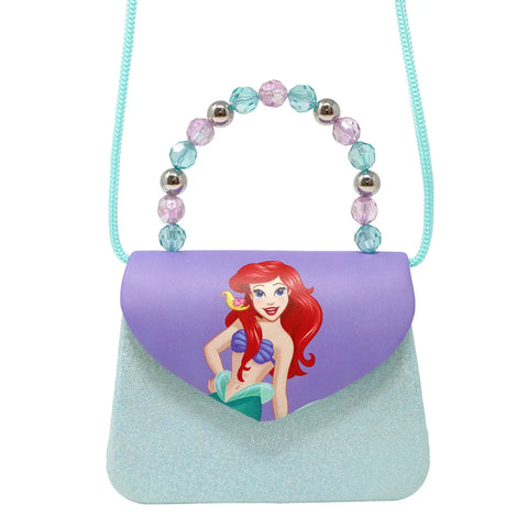 Disney Princess Ariel Mermaid Print Handbag - Pink Poppy