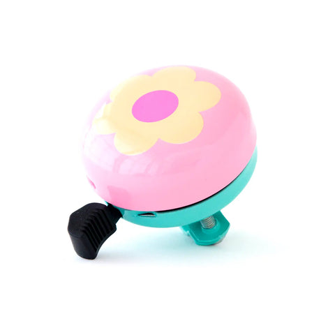 Retro Flower Power Bike Bell & Scooter Bell- Pink - Beep