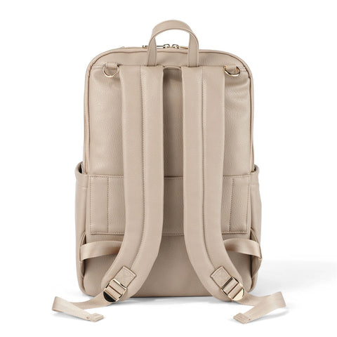 Multitasker Nappy Backpack - Oat Vegan Leather - OIOI