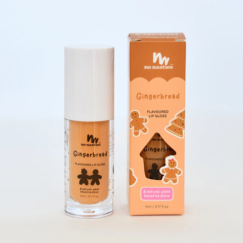 Gingerbread Natural Kids Lip Gloss Christmas - No Nasties