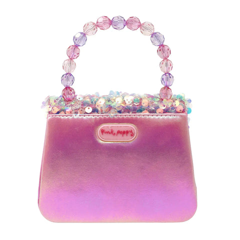 Dazzling Sequin Handbag - Pink Poppy