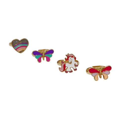 Rainbow Fantasy Rings - Pink Poppy