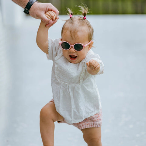 Baby T-Shades 0-2 Years with Adjustable Head Strap - Rosewater Pink - BukiBaby Sunglasses