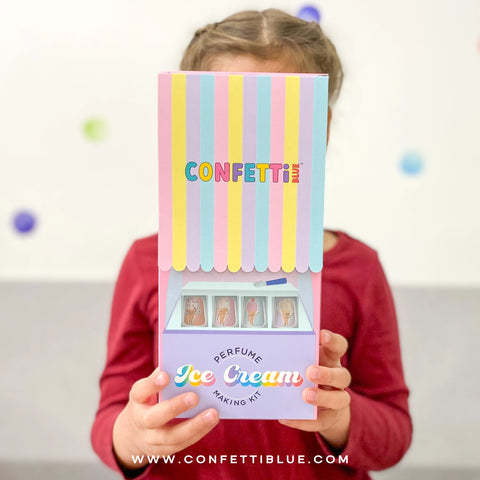 Ice Cream Scented Perfume Making Kit - Confetti Blue