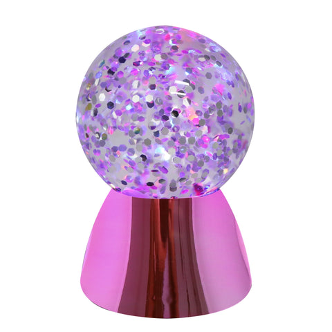 Glitter Waterball Light - Pink Poppy